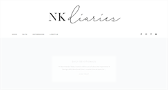 Desktop Screenshot of nkdiaries.com