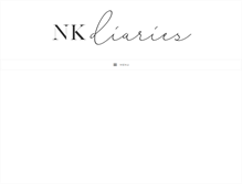 Tablet Screenshot of nkdiaries.com